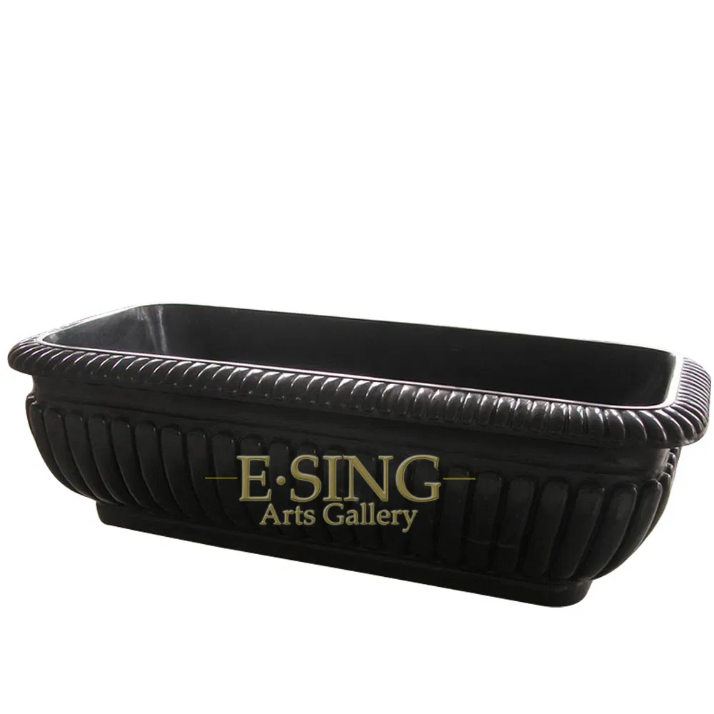 Черная мраморная ванна ESING EB16