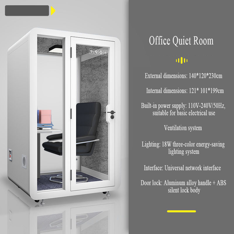 Soundproof Cabin for Private Conversations in The Office