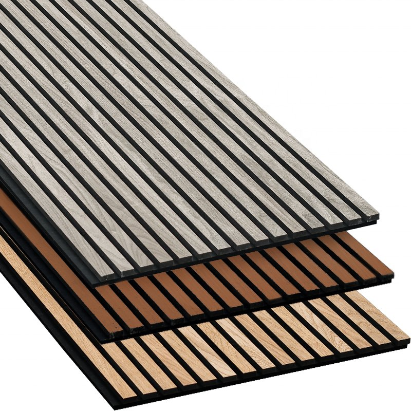 Stylish Acoustic Wood Slat Panels for Sound Absorption