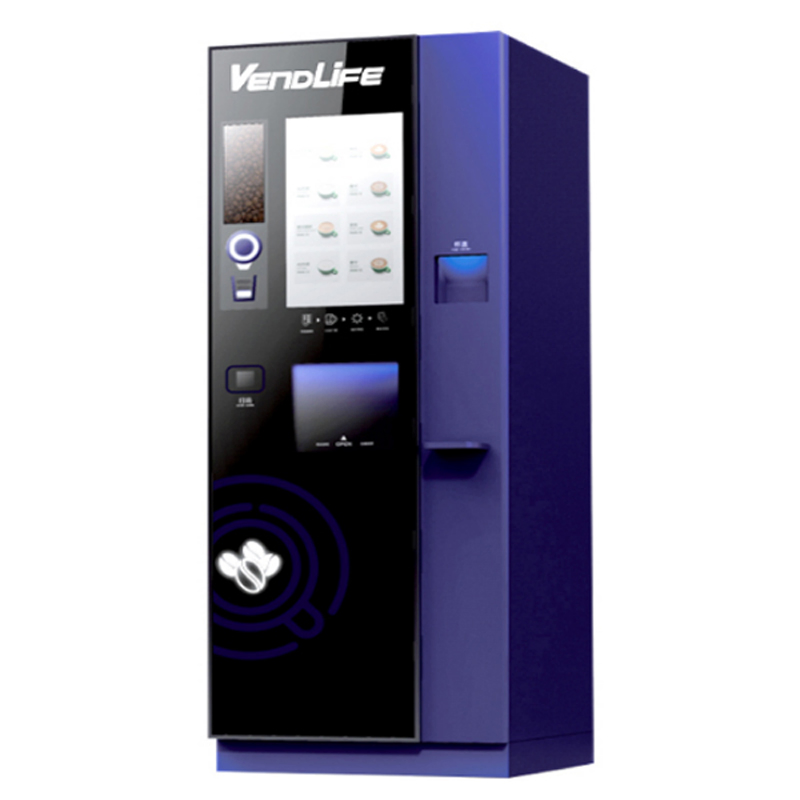 Commercial Outdoor Instant Smart Automatic Touch Screen Cafe Hot and Cold Tea Bean to Espresso Coffee Maker Vending Machine Coffee Coin Operated