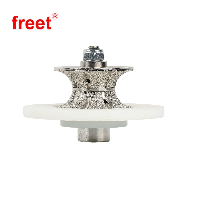 V20 V30 Full Bullnose Diamond Vacuum Brazed Profile Wheels for Angle Grinder