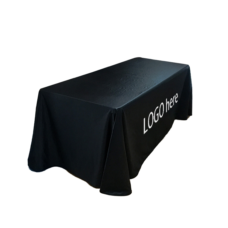 Custom Printing 6 Foot Tablecloth Branded Fitted Folding Table Cover Table Throw for Sport Event