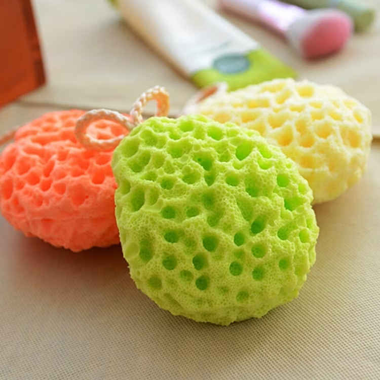 Bath Natural Polyurethane (PU) Exfoliating Sponge Cleaning Ball Baby Bath Shower Soft and Durable Body Sponge