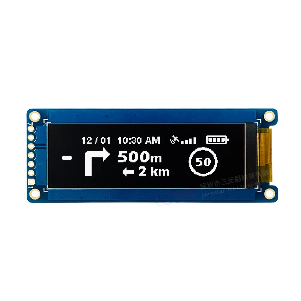 OLED дисплей 2.08 дюйма 256x64, SH1122, SPI/I2C
