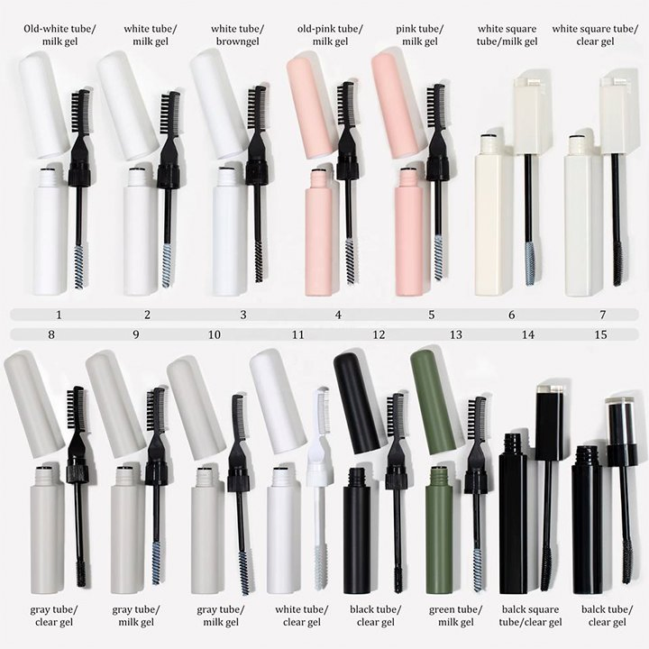 Custom Professional 3D Gel Eyebrow Extension Wax Glue Strong Hold Waterproof Long Lasting Eye Brow Freeze Vegan Eyebrow Gel