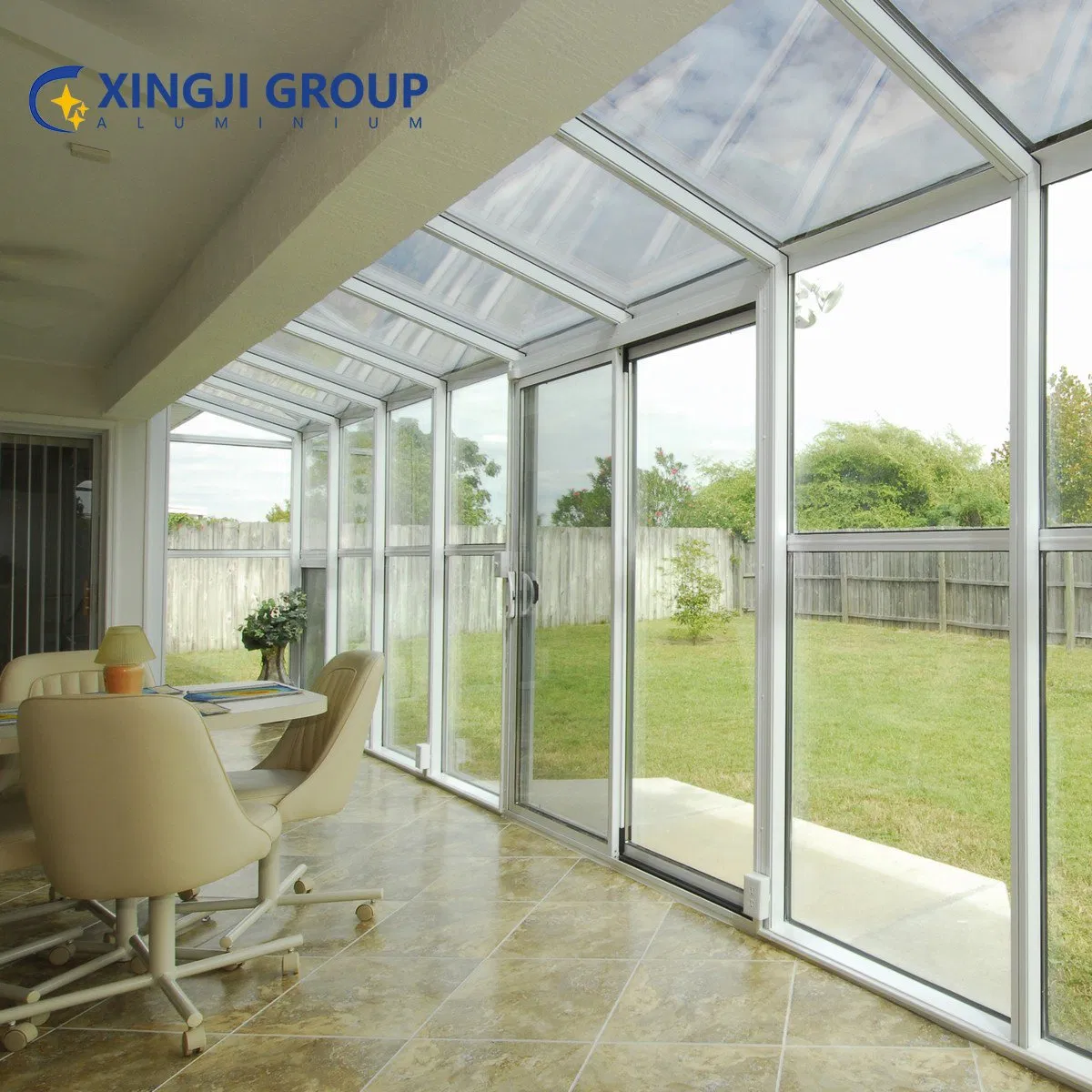 High Quality Install Easily Aluminum Glass House Garden Sunroom for All Seasons