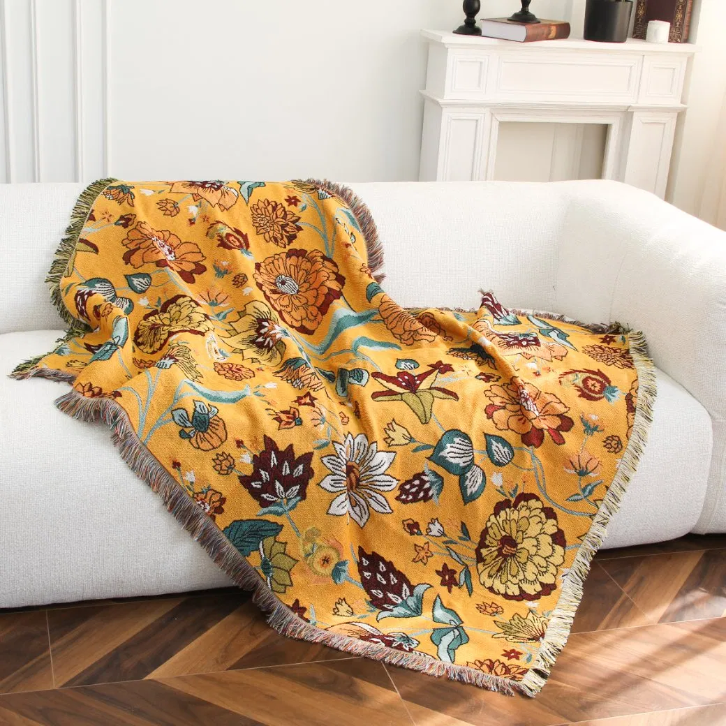 Плед тафтинг с каймой, индивидуальный узор