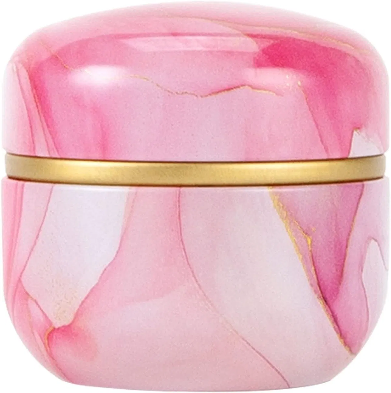 Wholesale Price OEM Manufacturer Personalized Round Metal Tea Canister for Loose Tea Storage with Lid Matcha Container Storage