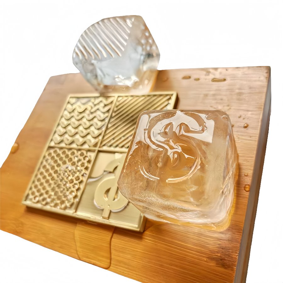 Wholesale Personalized Brass Ice Stamp Copper Ice Cube for Cocktails Ice Stamp