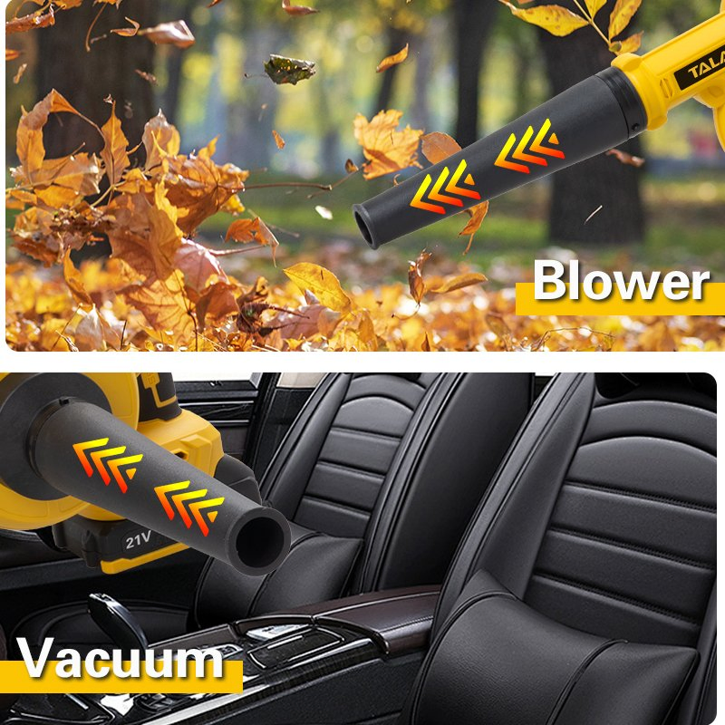 Powerful 21V Cordless Electric Leaf Blower with Brushless Motor