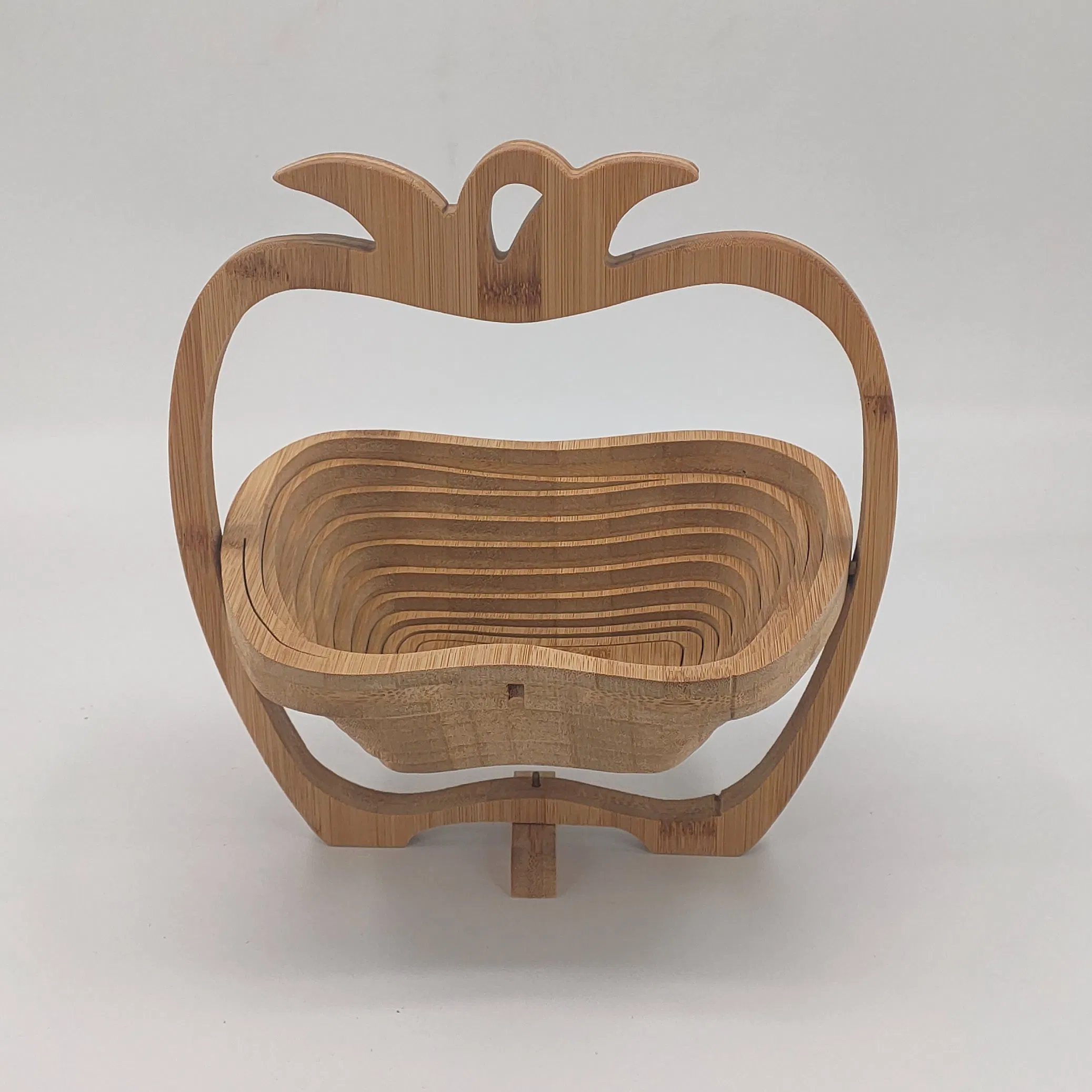 Foldable Basket Basket in Bamboo in Form of Pineapple for Fruits
