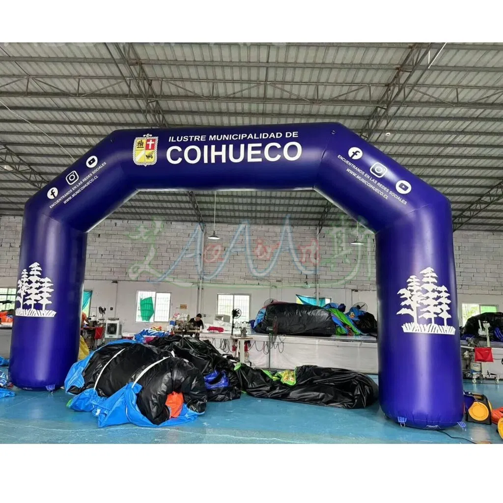 PVC Outdoor Inflatable Entrance Arch Inflatable Race Start Finish Line Arch for Advertising Event