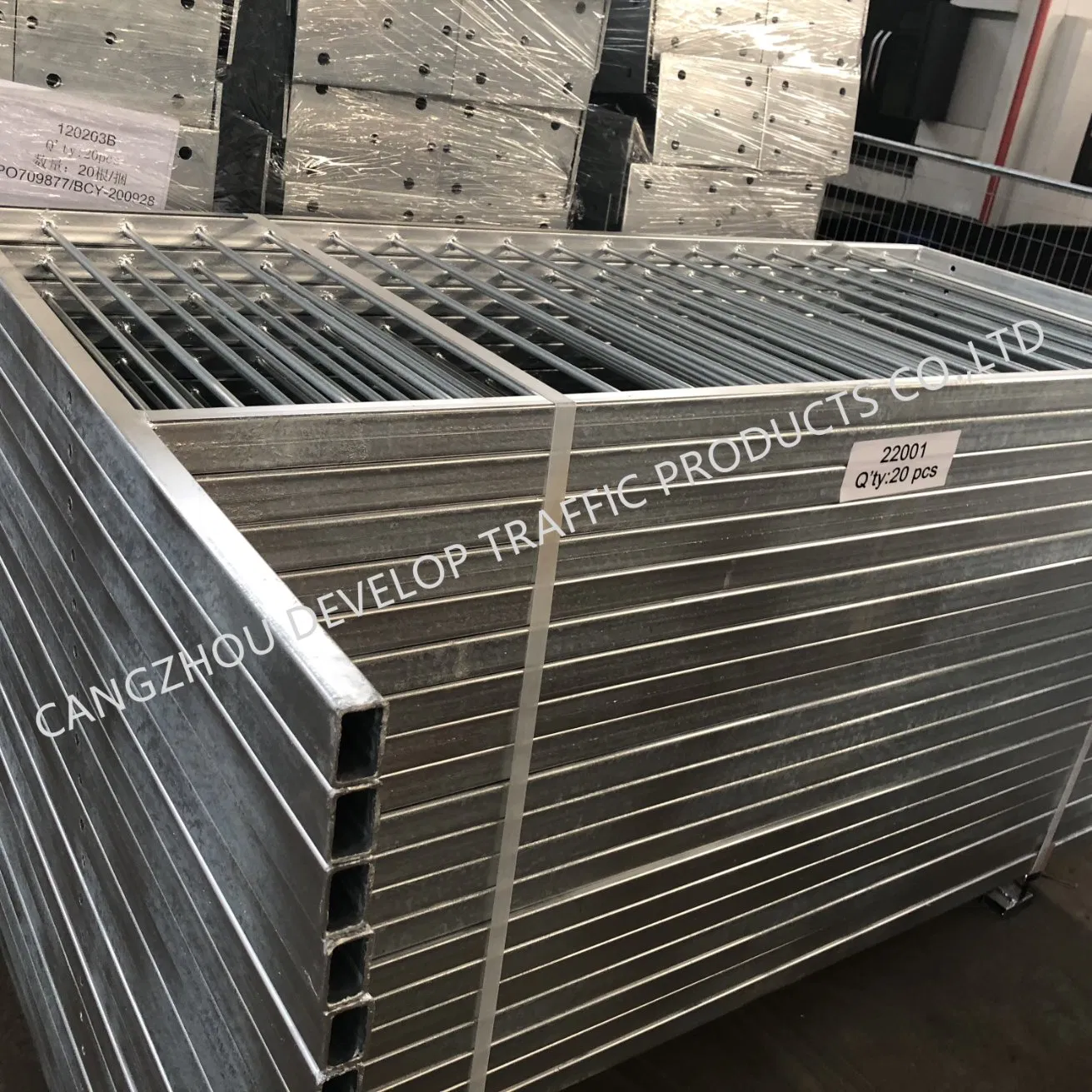 Fast Delivery Galvanized Steel Pedestrian Barrier Guard Rail for The Traffic Safety