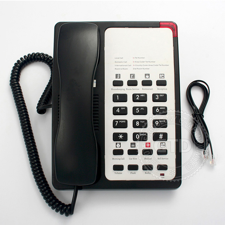 Gtd High Quality Full Featured Hotel Desktop Intercom System Telephone