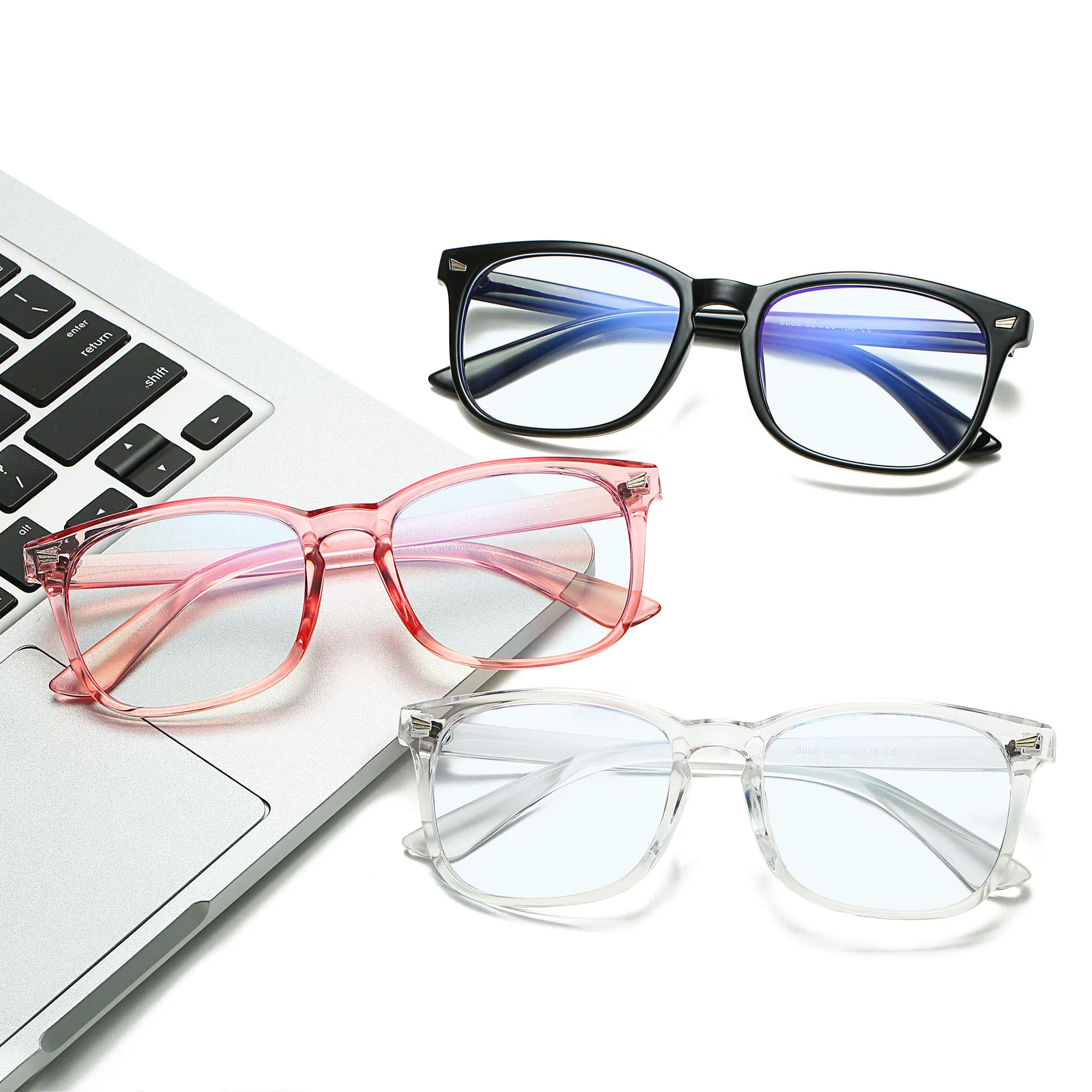 New Quality Optical Frames Eyeglasses Eyewear Fashion Square Eye Men Women for Anti Blue Light Blocking Glasses