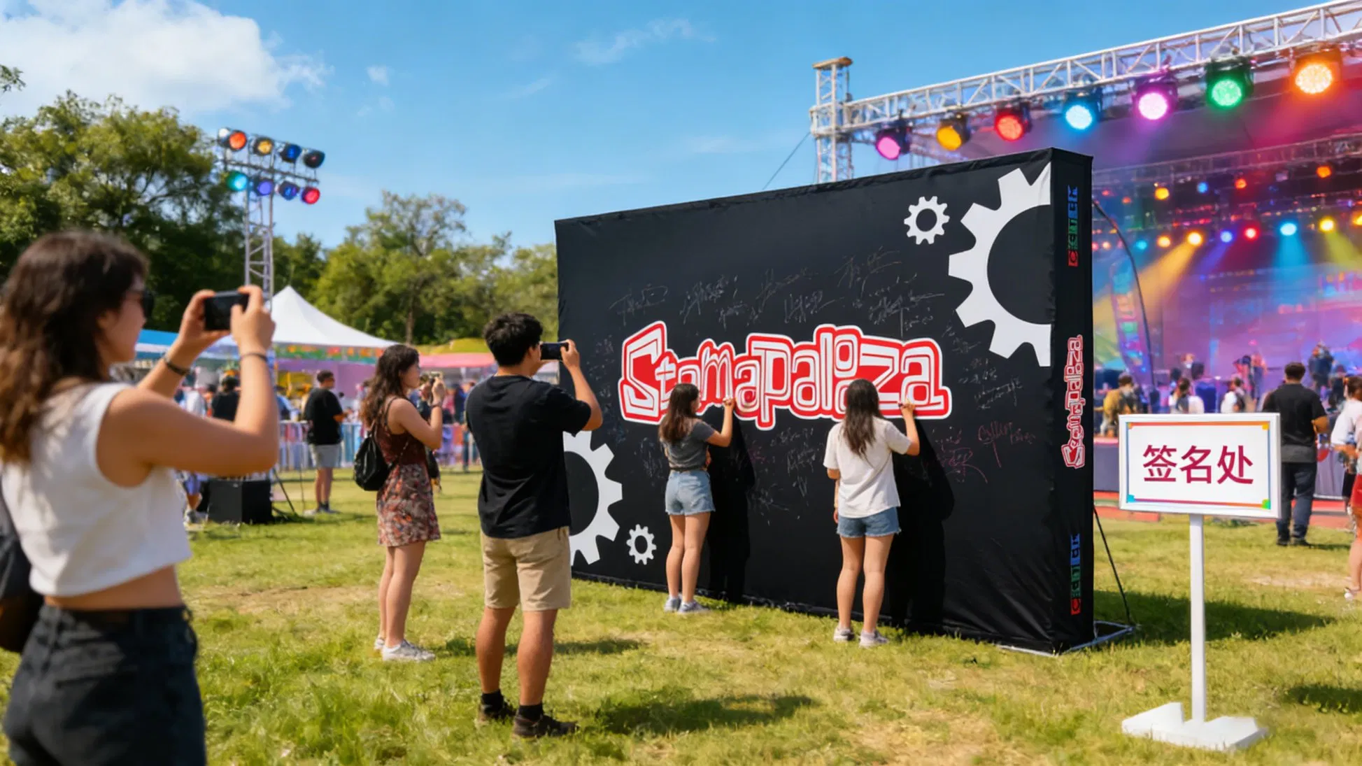 Custom Portable and Foldable Fabric Display Banners Pop-up Backdrop for Trade Show Advertising Curved Exhibit Pop up Wall Banner Stand