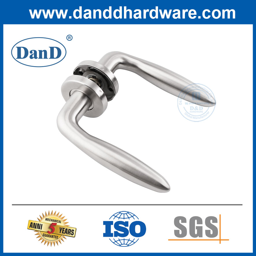 Single Door Double Side Solid Lever Handle High-Quality Stainless Steel Door Handle