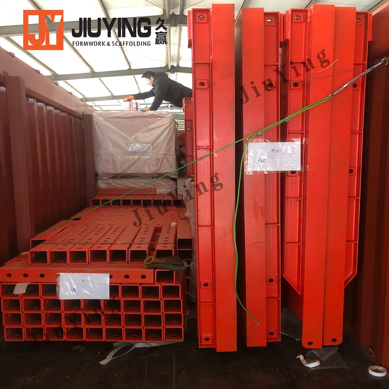 Stylish Orange Red Trench Box Featuring Q355 Custom Frame