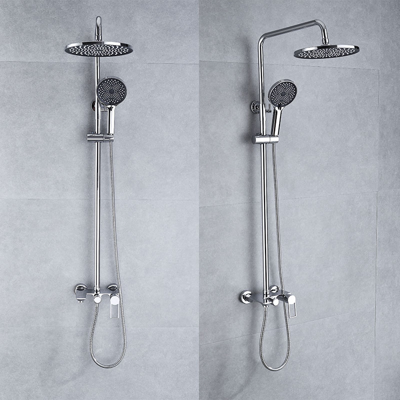 Wall Mounted Washroom Bath Set Copper Rain Faucet Rain Shower Set