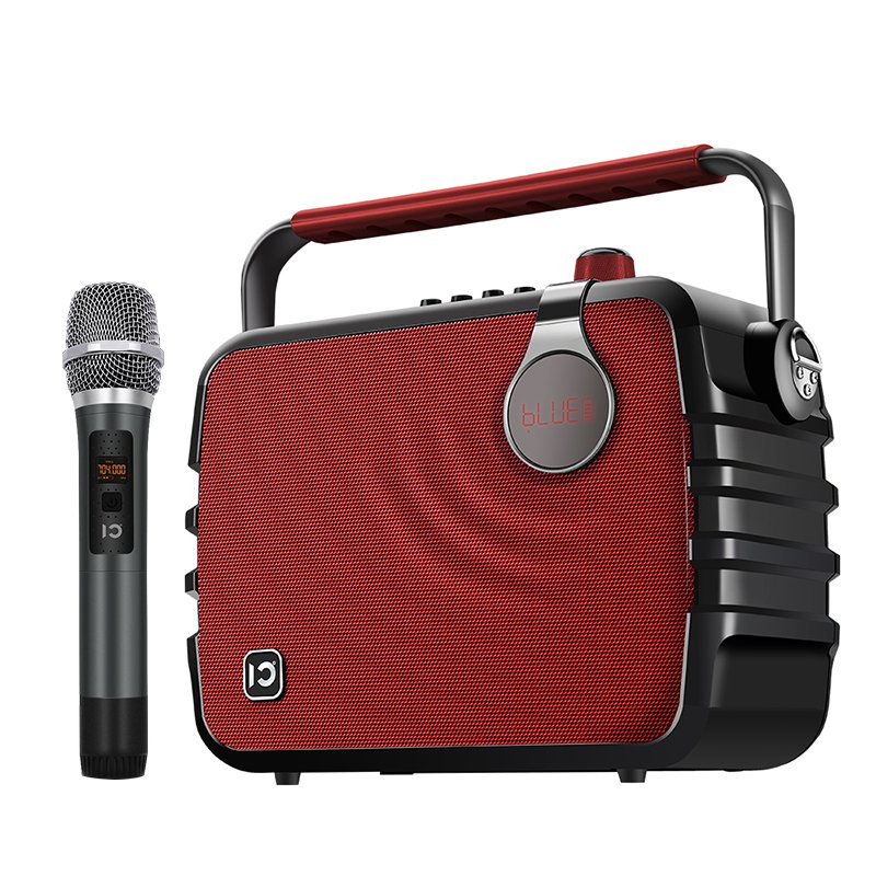 Портативная колонка Shidu 60W с UHF микрофоном для караоке