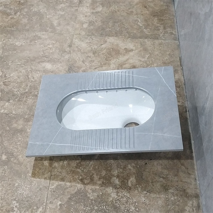 High Quality Rock Slab Ceramic Bathroom Wc Squatting Pan Wholesale Factory
