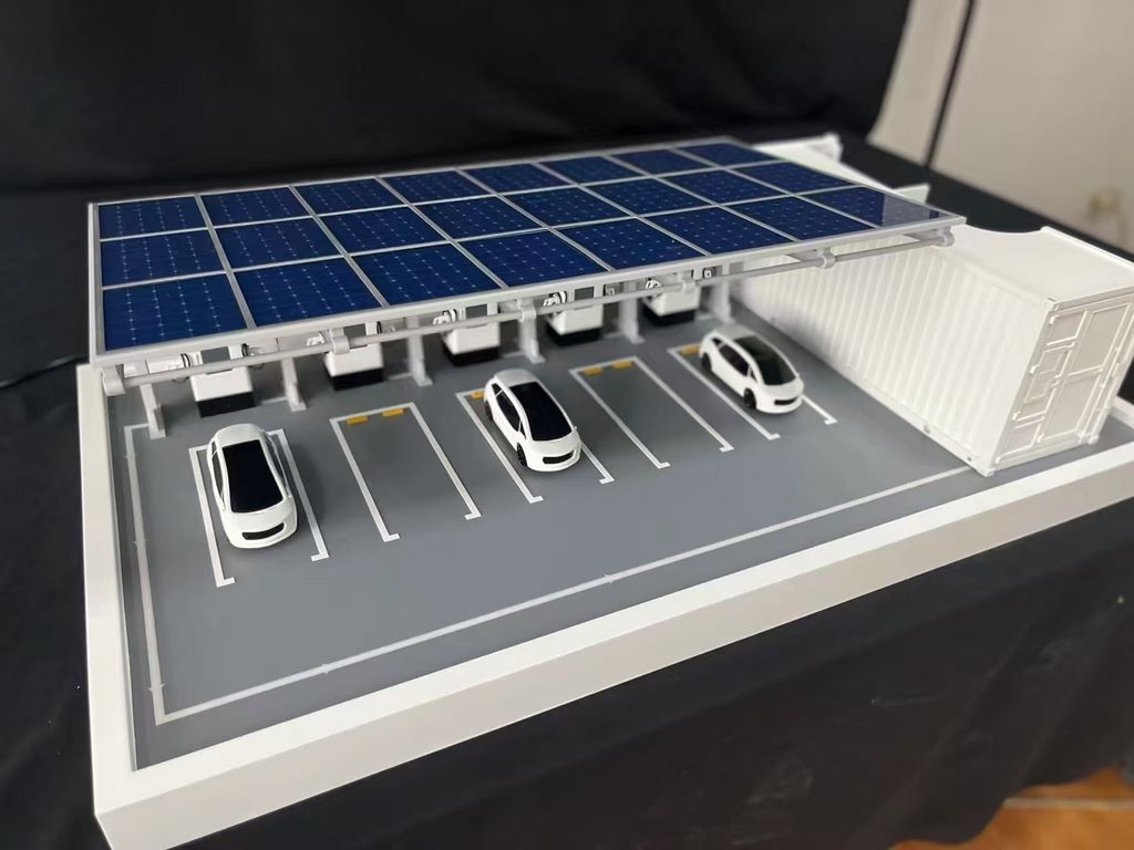 Artistic Energy Charging Station Model: Hand-Made Office Exhibition Display
