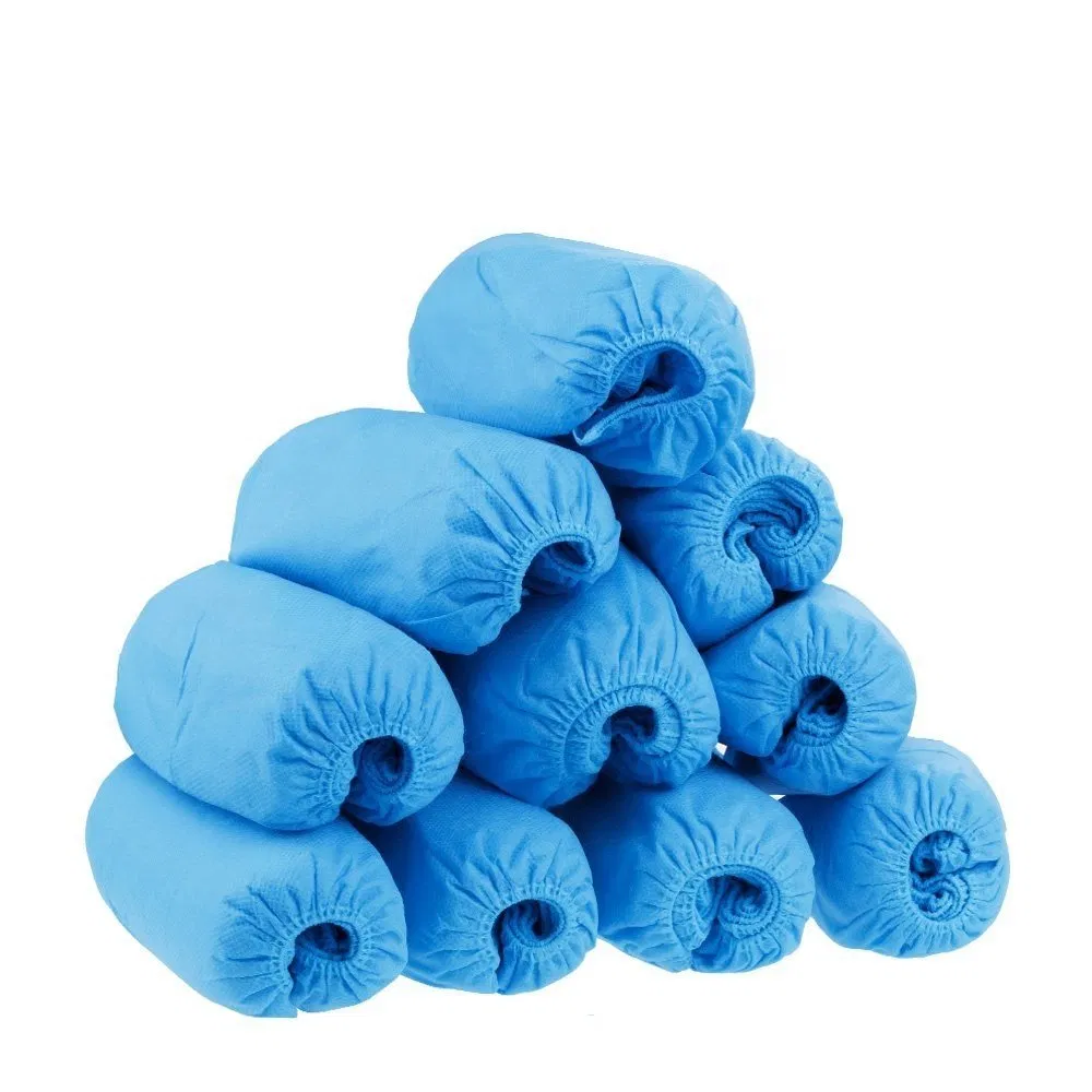 Disposable Shoe Cover, Non-Skid Shoe Cover, Non-Woven Shoe Cover, Medical Shoe Cover for Workshop, Cleanroom