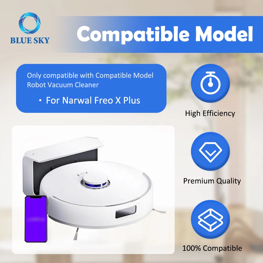 HEPA Filter &amp; Brush &amp; Bag &amp; Mop Cloth Replacement for Narwal Freo X Plus Robot Vacuum Cleaner Parts