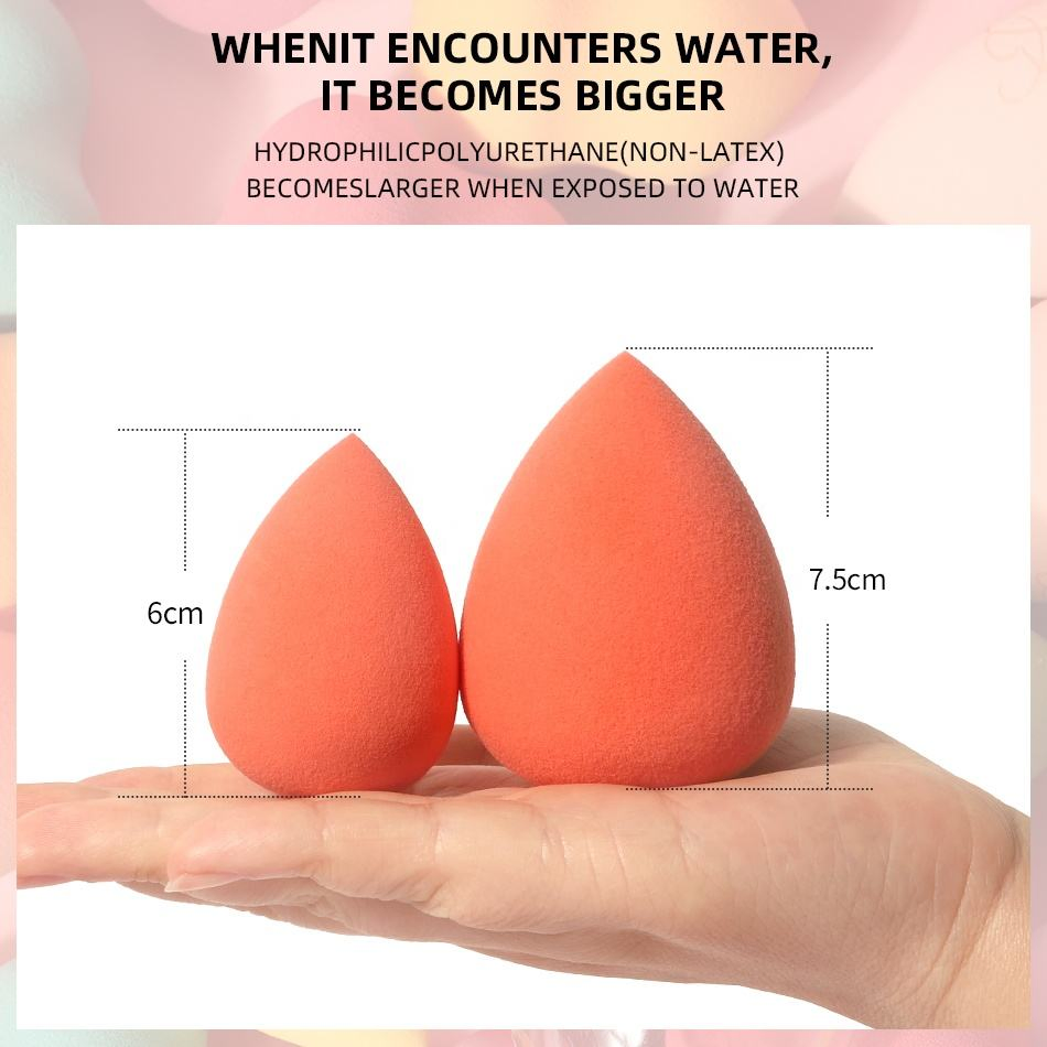 Latex Free Drop Tear Powder Puff Beauty Makeup Blender Sponge for Foundation