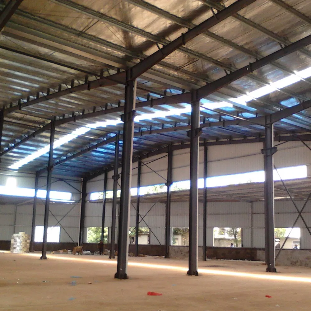 Prefabricated Steel Structure Building with Column Beam Purlin Sandwich Panel Steel Sheet
