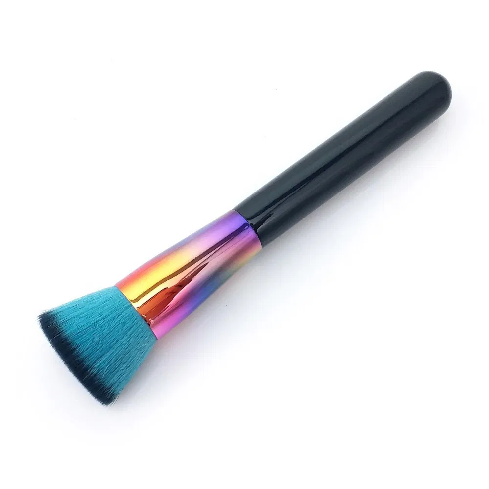 7PCS Colorful Makeup Brush Set in FSC Wood and Synthetic Hair