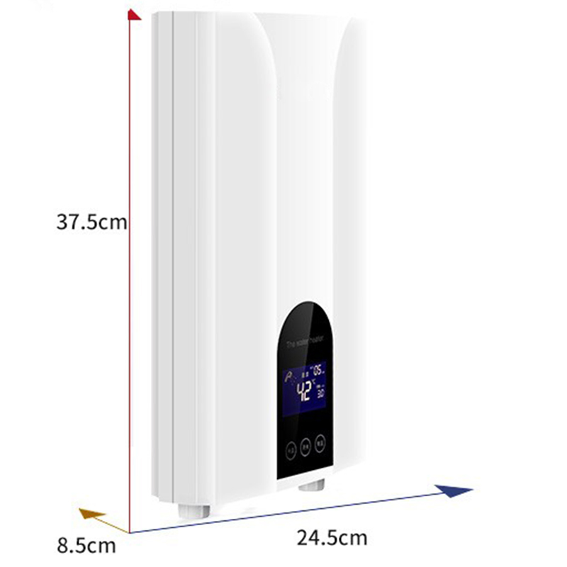 Instant Hot Water Heater Electric Suitable for Home Kitchen Bathroom White