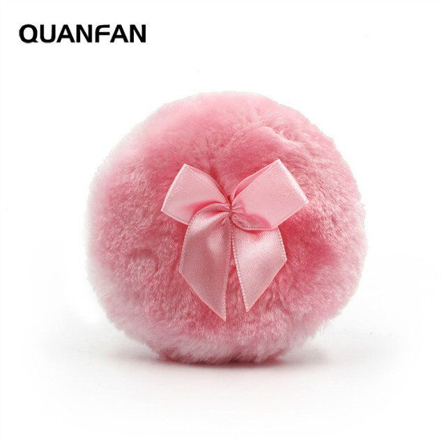 Big Round Bloom Powder, Talcum Powder, Extra-Large Hand Hook Ribbon Puff