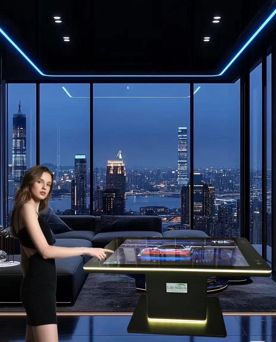 43-49-55-65-75-85-86inch Android Windows Waterproof Light Strip Wireless Charging NFC Coin Cash Dispenser Touch LCD Table