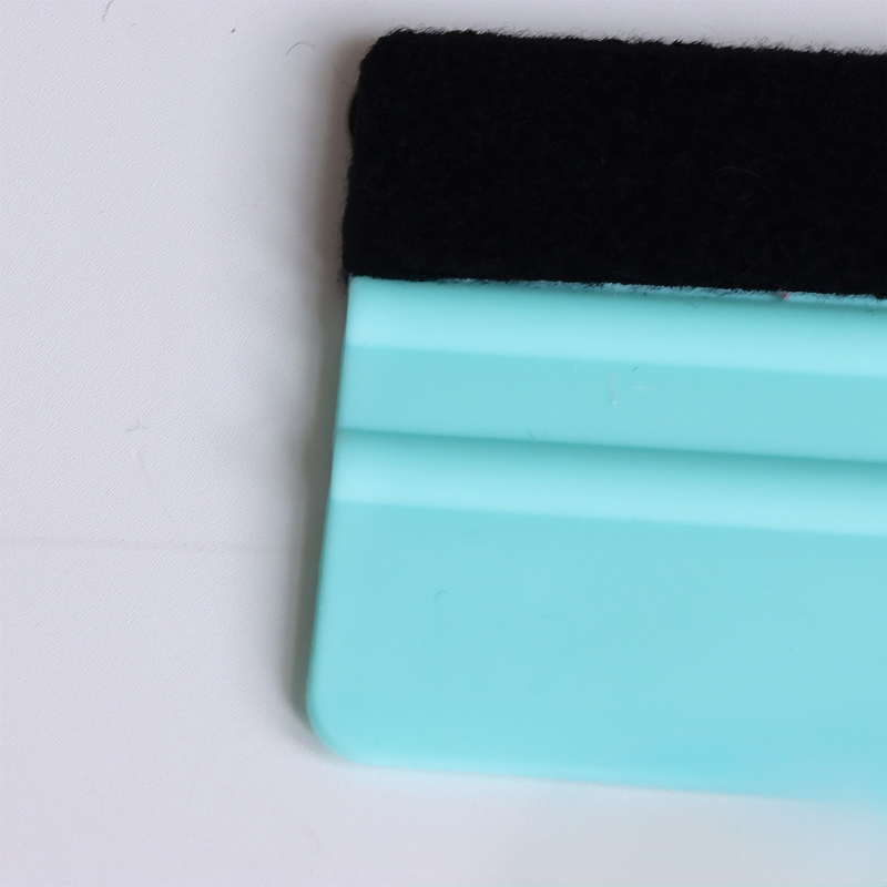 Felt - Edged Plastic Car Squeegee - Custom Squeegee Scraper for Smooth Viny