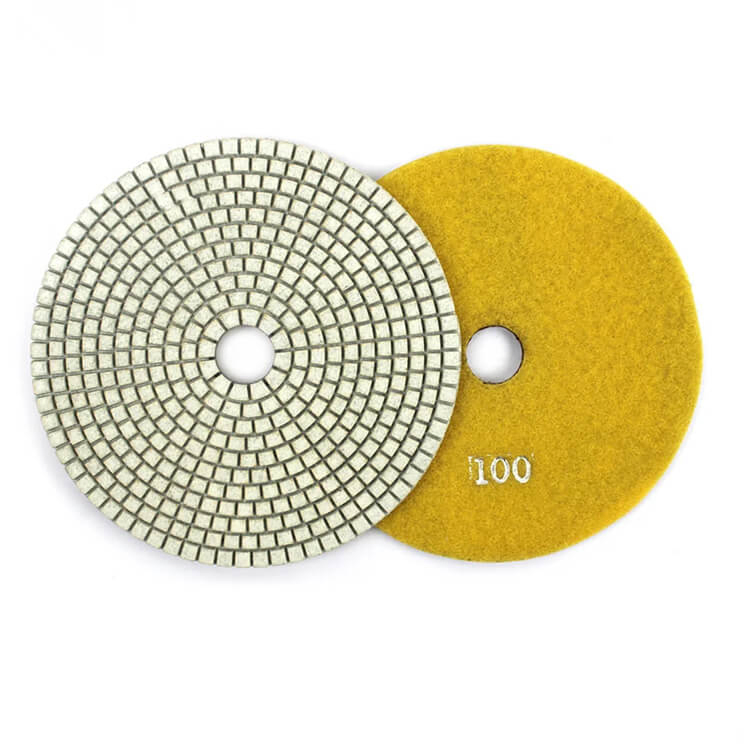 Влажная полировальная подушка 4 дюйма для камня и бетона
