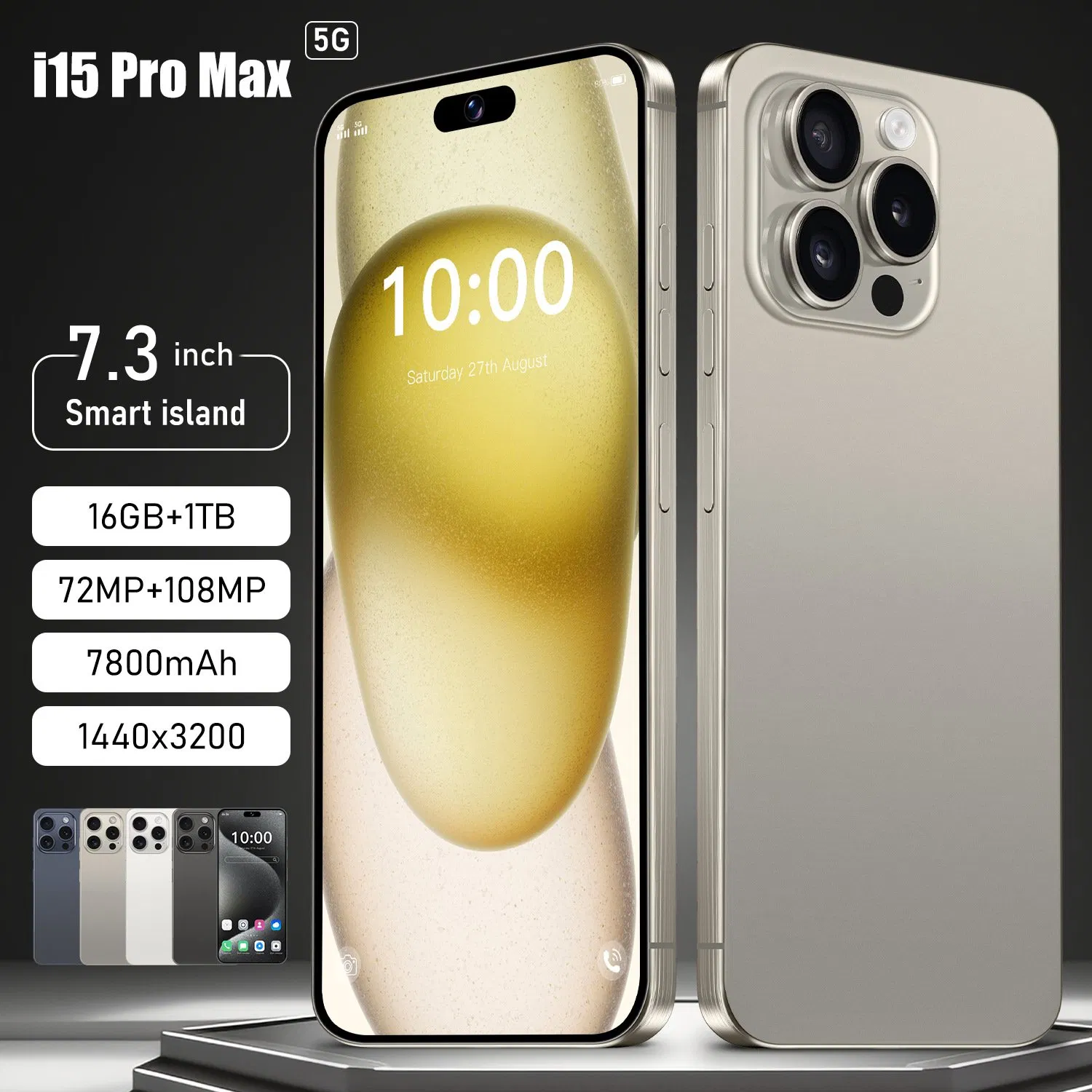Смартфон 5G I-Phone 15 PRO Max 256GB, защищенный