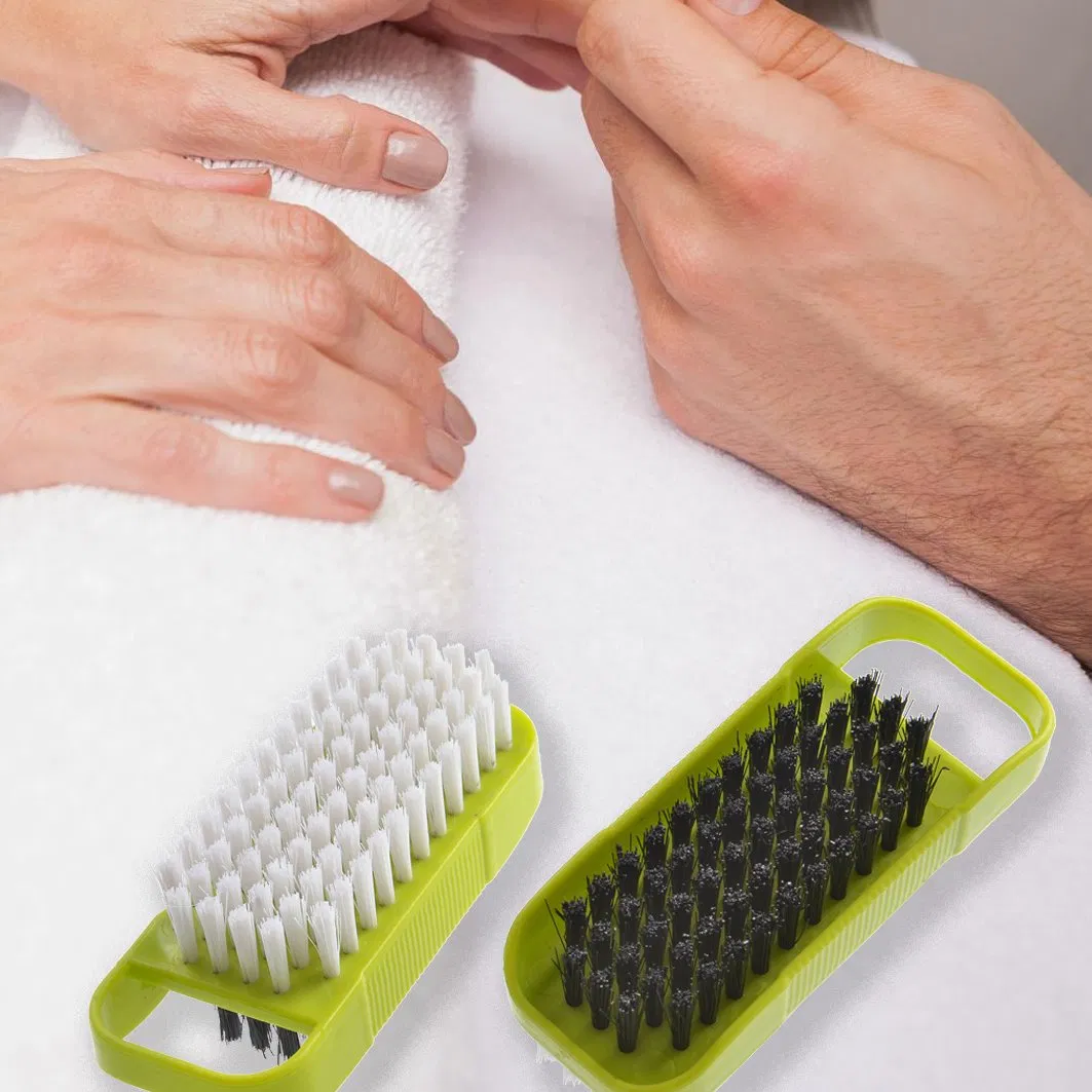 Small Handle Nail Brush Brushes for Cleaning Handle Fingernail Scrub Cleaning Brushes for Toes and Nails Cleaner Double Sided