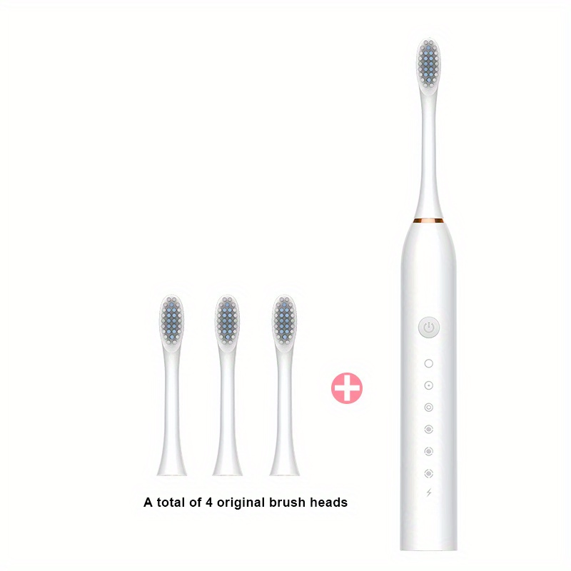 Rechargeable Automatic Ultrasonic Soft Fur Universal Electric Toothbrush for Adults