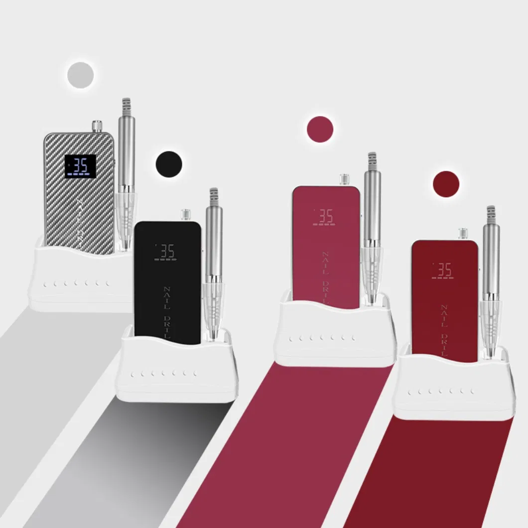 Portable Electric Polisher Manicure Sander Professional Cordless Rechargeable Nail Drill with Bits