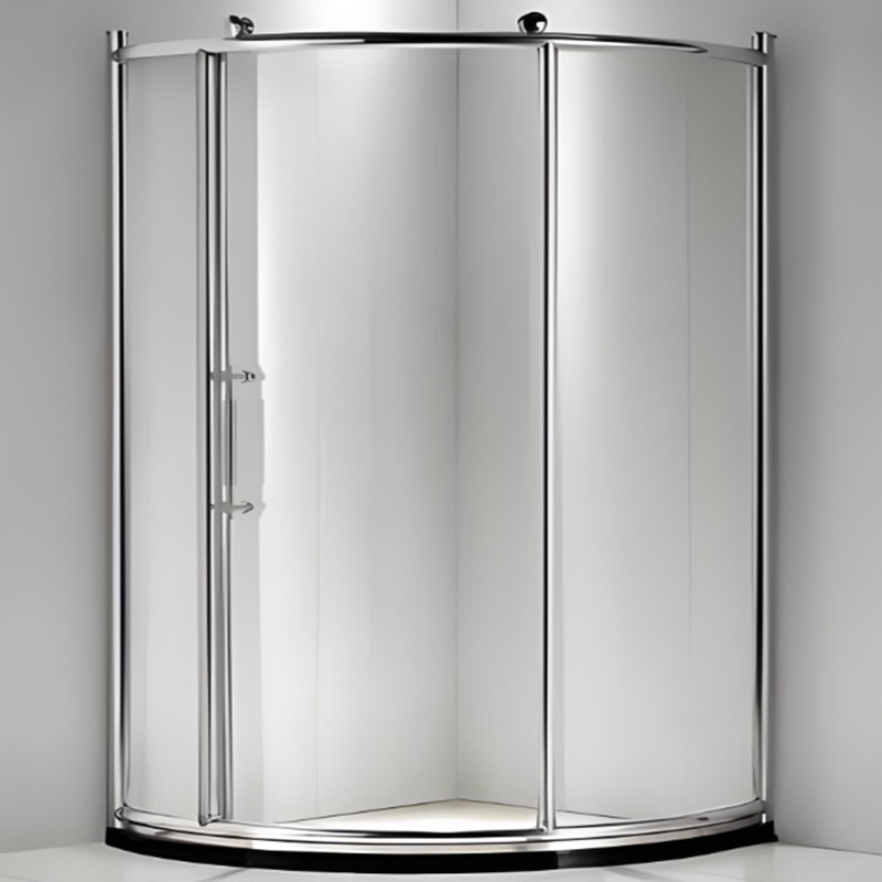 Cricle Design Frameless Bathroom Sliding Type Tempered Glass Shower Door