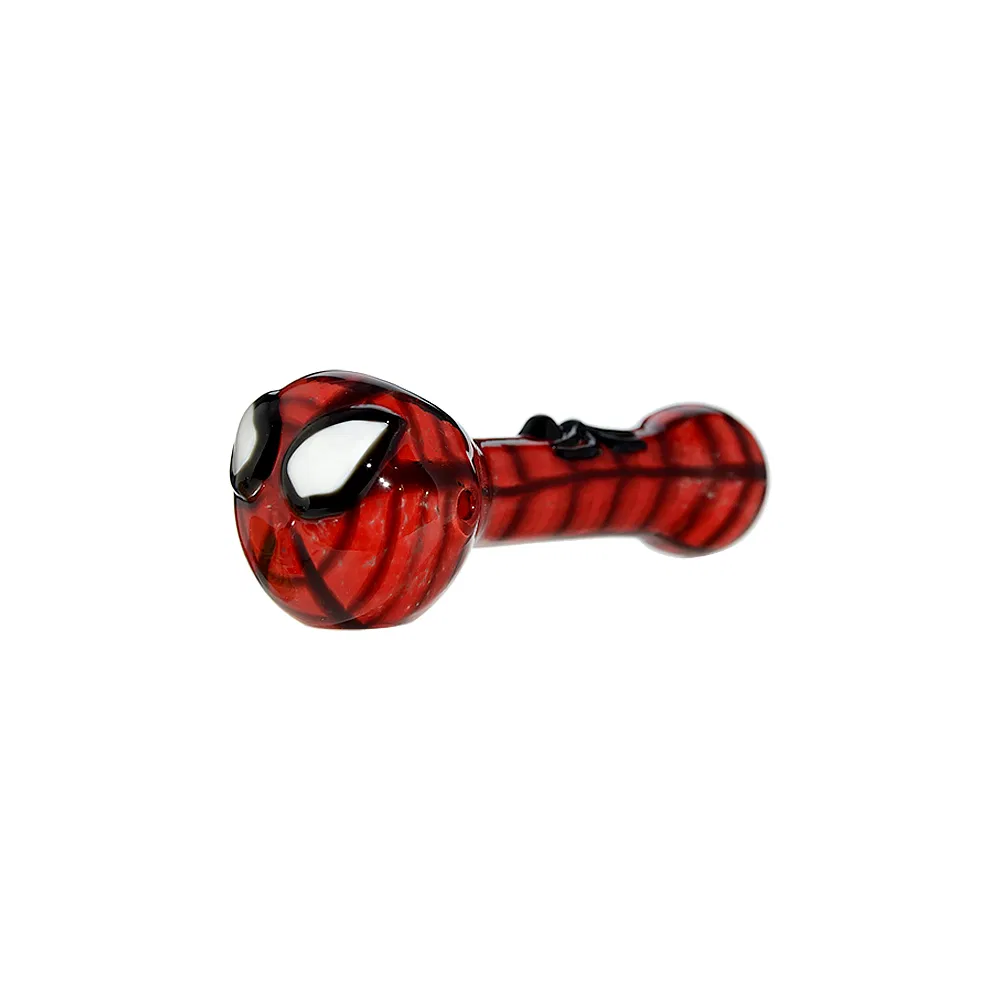 Handcrafted Creative Spiderman Design Glass Smoking Pipe Hand Pipe