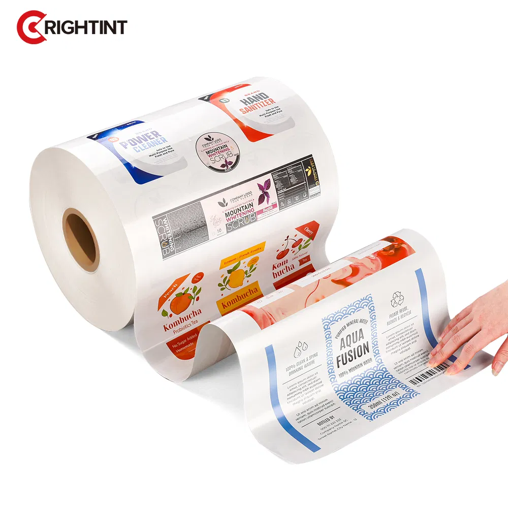 Glossy White BOPP Roll for UV Inkjet Bottle Label Sticker