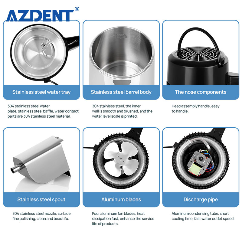 4L Home Water Distiller Countertop Water Distiller with an Extra Smart Switch