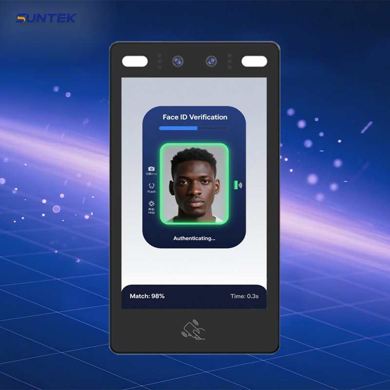 Suntek High-Level Security Biometric Verification Modern Face Recognition System for Hotel/School/Office/Factory Access Control with Password Verification