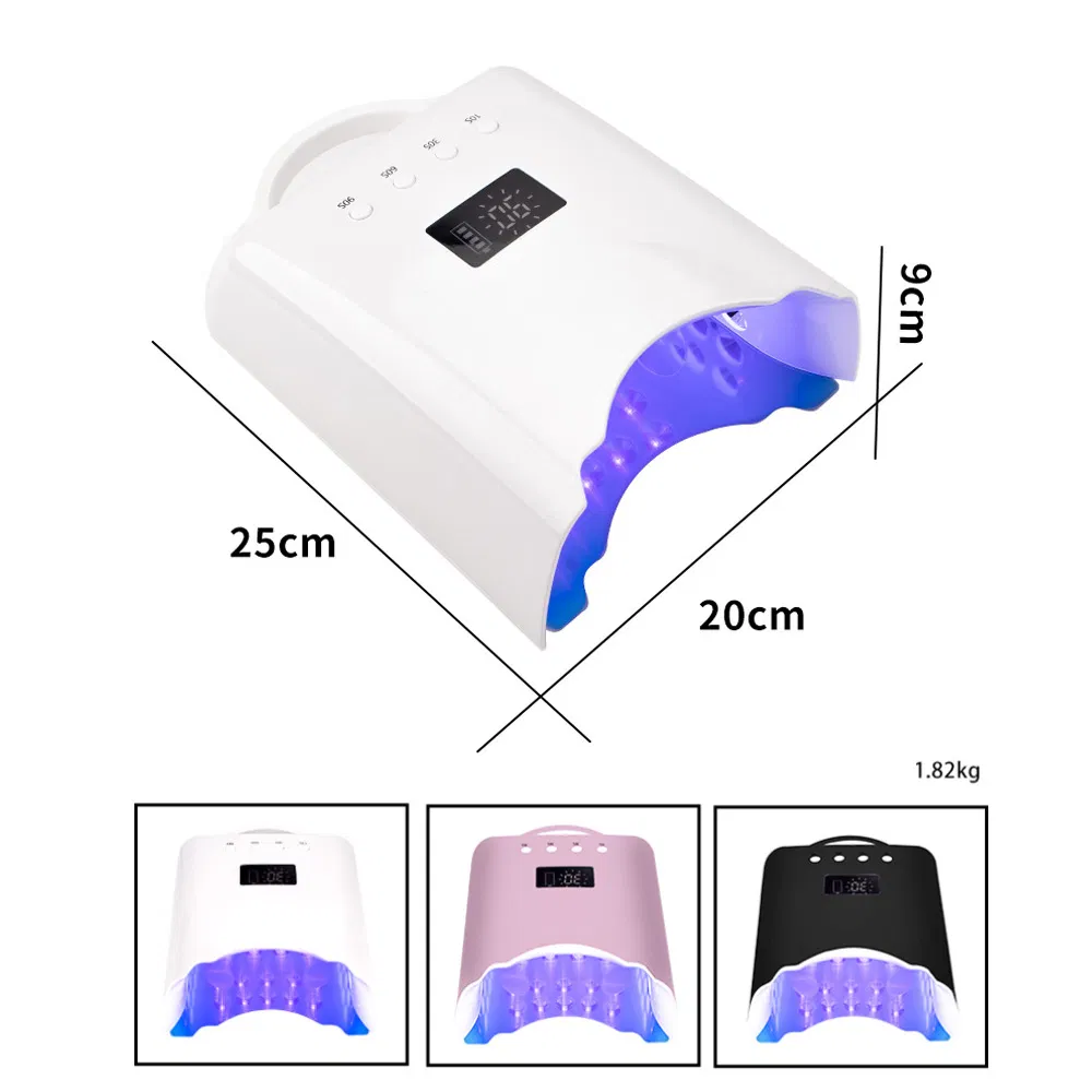 Cordless LED UV Gel Nail Art Lamp Manicure Light Private Label Rechargeable Nail Dryer Machine