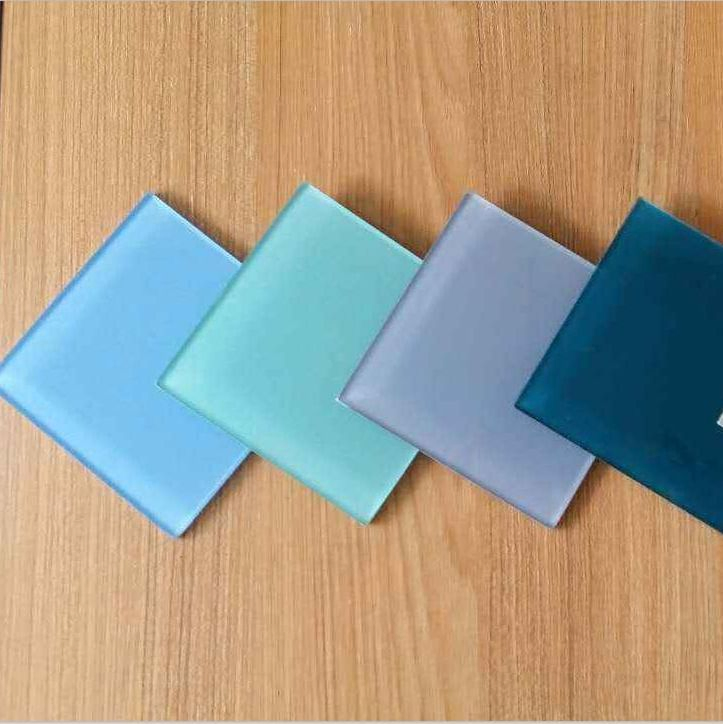 4 6 Color Silk Screen Printing Tempered Flat Fused Glass for Basketball Panel