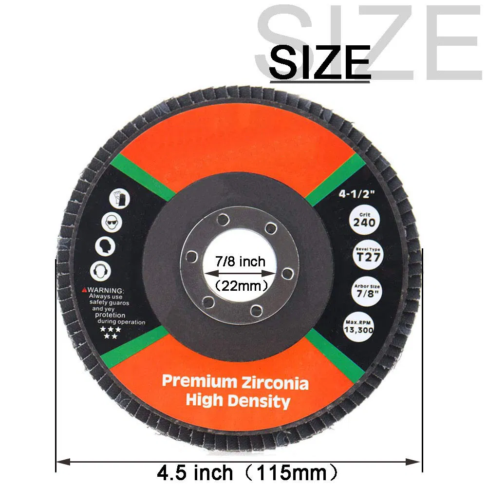 Лепестковый шлифовальный диск 240 грит, 6 дюймов