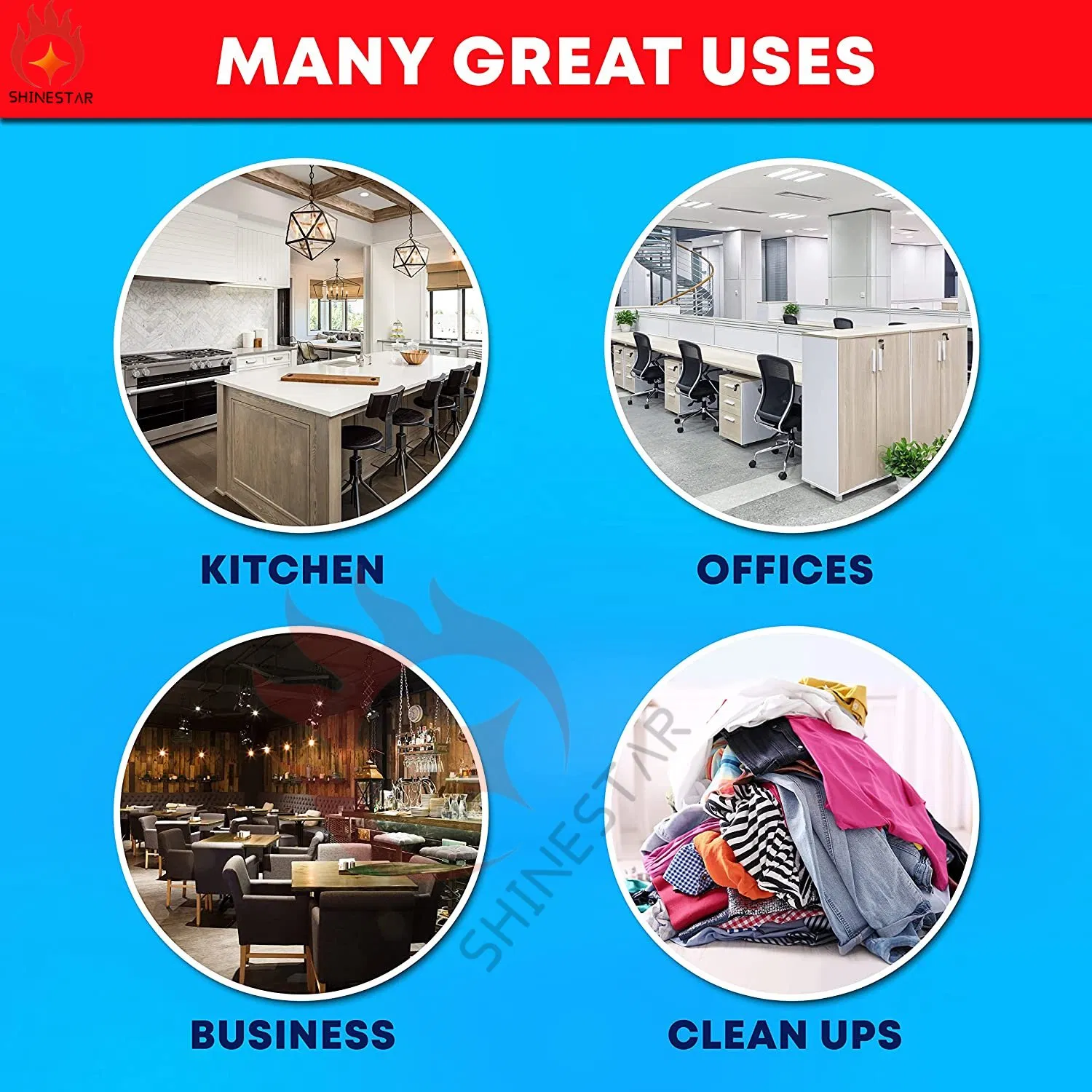 Plastic White Heavy Duty Garbage Trash Bag for Household and Industrial Waste