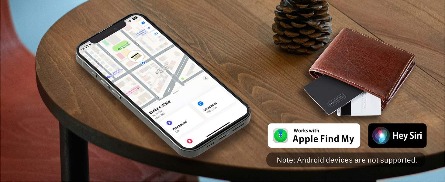 BLE Tracker, Keys Finder and Item Locator for Keys, Bags and More; up to 250 FT. Range. Water-Resistant. Phone Finder. Ios Compatible Only